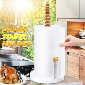 

Stainless Steel Kitchen Roll Paper Towel Holder Bathroom Tissue Stand Non-slip Napkins Rack Home Kitchen Storage Accessories