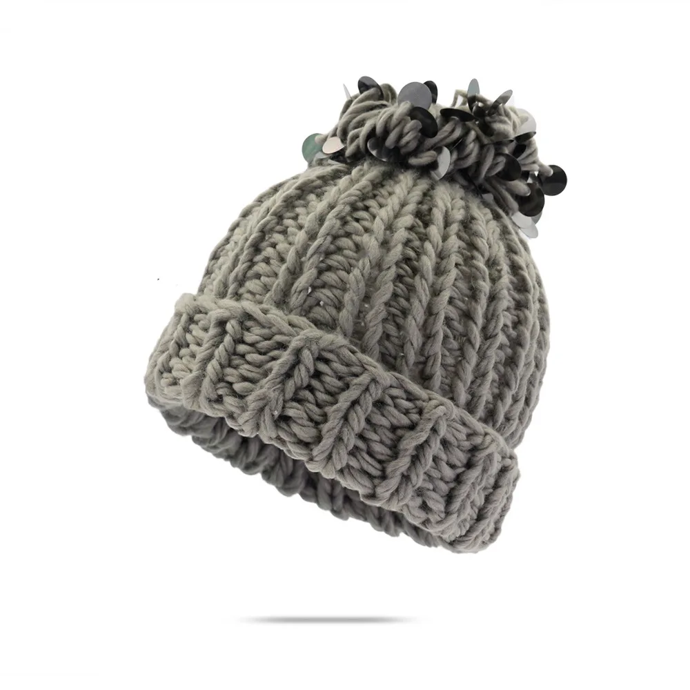 Стиль одноцветная блестящая вязаная шапка зимняя теплая шапка Skullies шапка бини для взрослых мужчин и женщин 103