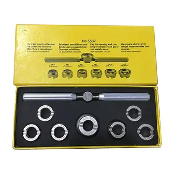 

7 Pcs Case Back Watch Watchmaker Opener Kit Remover Repair Tool Gadgets With Different Sizes For Other Watches