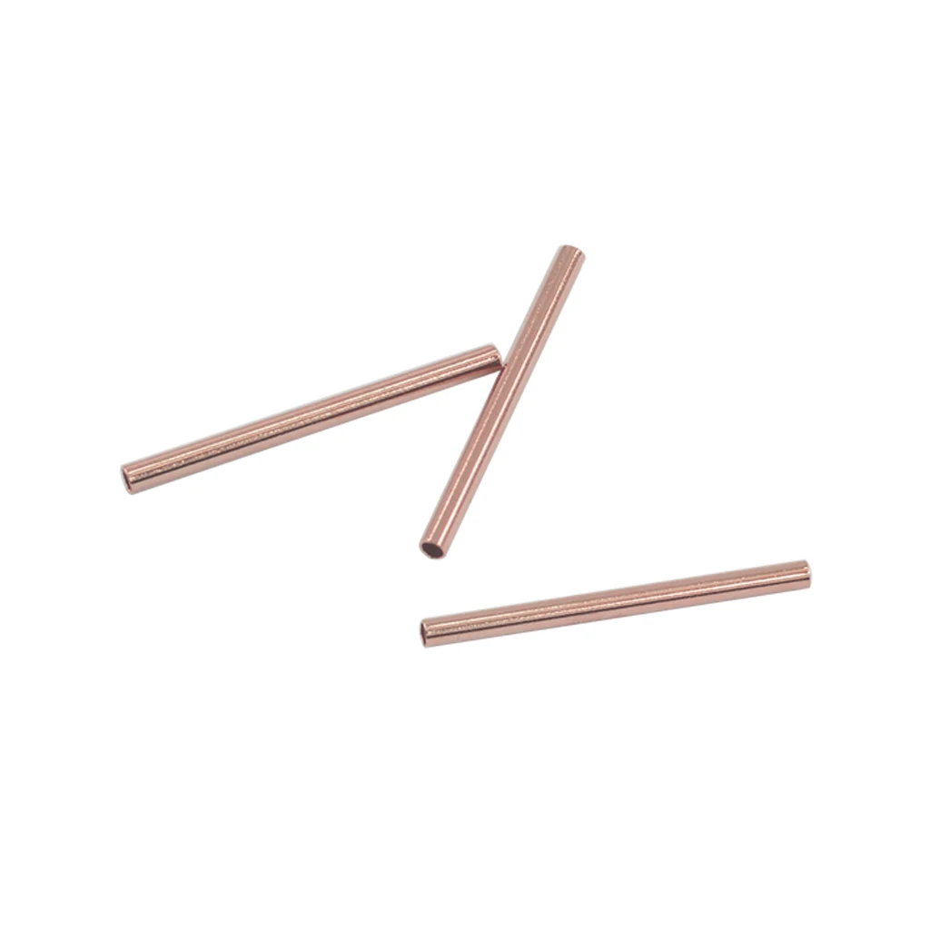 50pcs silver color/Rose Gold Tube Spacer Beads Tube Connector Jewelry Findings