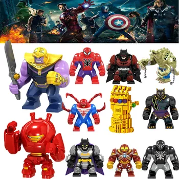 

Marvel Avengers Figures Captain Endgame Pepper Spiderman Iron Man Ancient one Thor Hulk War Machine Building Blocks