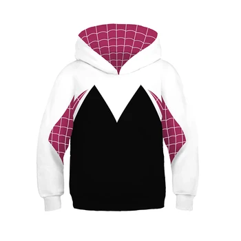

Children Spider-Man Gwen Stacy Sweater Hoodie 3D The Amazing Sweatshirts Cosplay Costume Fashion Girls Tops Clothing