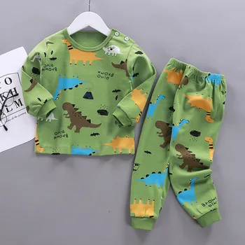 

2021 Kids Clothing Sets Boys Sleepwear Clothes Children's Cartoon Pajamas Sets Baby Girls Cotton Pijamas Spring Autumn Pyjamas
