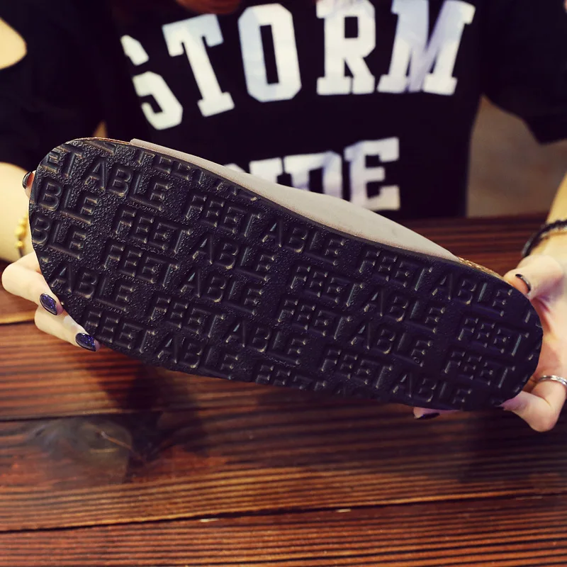 New Men's PU Leather Mule Clogs Slippers High Quality Soft Cork Two Buckle Slides Footwear For Men Women Unisex 35-46 sandals clogs