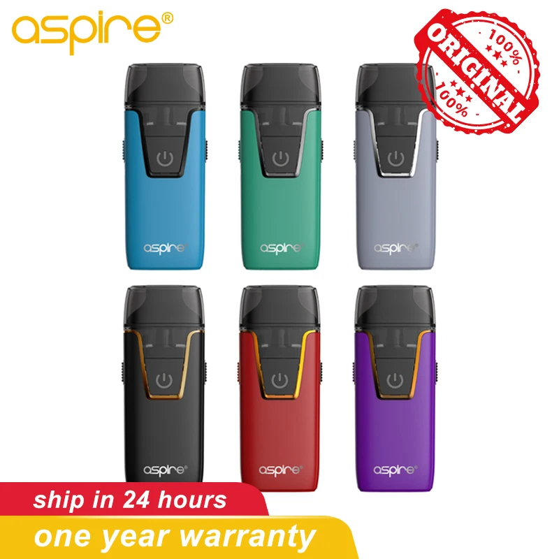 

Aspire Nautilus AIO Starter Kit 2/4.5ml vape tank 1000mAh built in battery electronic cigarettes with Nautilus 1.8ohm BVC coil