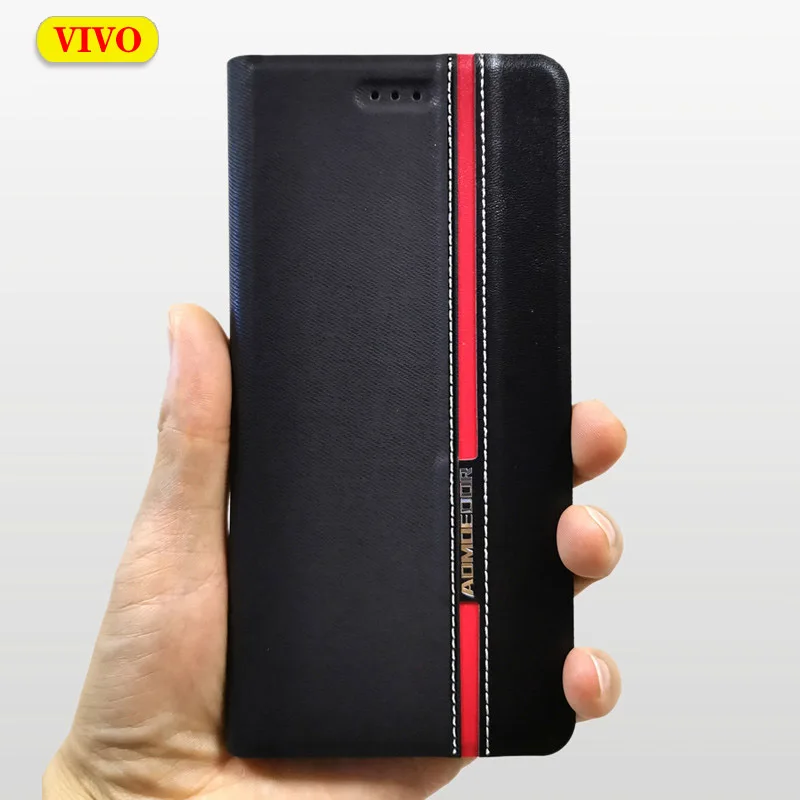 Кожаный чехол кошелек для Vivo Y91c Y93 Lite Y95 V17 Neo Y19 Y11 Y20 Y30 Y50 S1 Pro Y71 Y85 Y91 Y81 V9 IQOO 3 Чехол