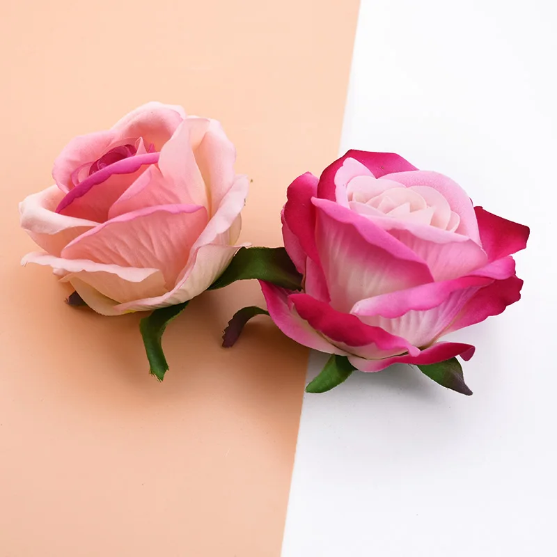 2/5 шт 9 см головка Розы Свадебные аксессуары просвет декоративные цветы стена с канвой, дают вам возможность самостоятельно украсить свой дом искуственные цветы для декора дешево