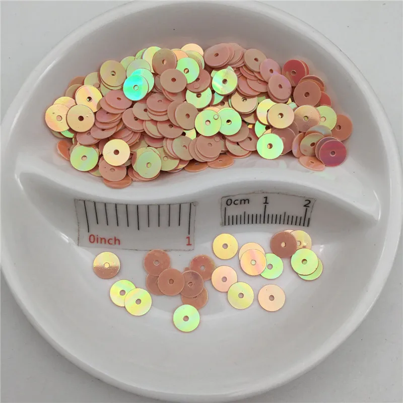 6 мм 8 Плоская Круглая пайетка с блестками для шитья Свадебное Ремесло женщин