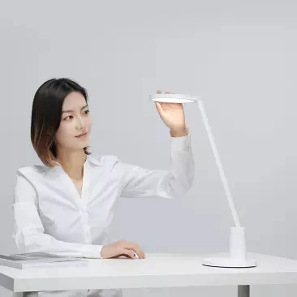 Xiao mi jia Yeelight настольная лампа Muse Prime 14 Вт светодиодный смарт-защита глаз интеллектуальное Регулирование яркости для mi home APP - Цвет: white
