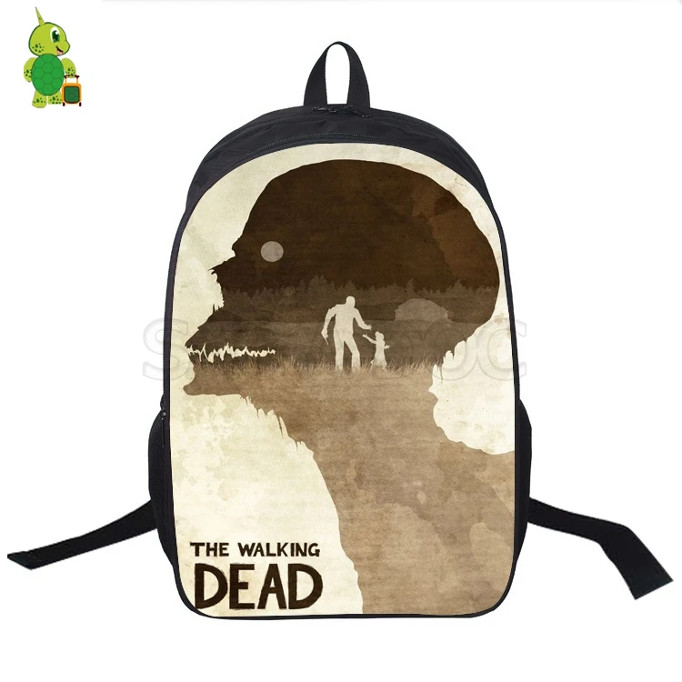 3 Рюкзак для путешествий для мужчин и женщин с принтом Rick Grimes рюкзак для ноутбука для мальчиков и девочек - Цвет: 3
