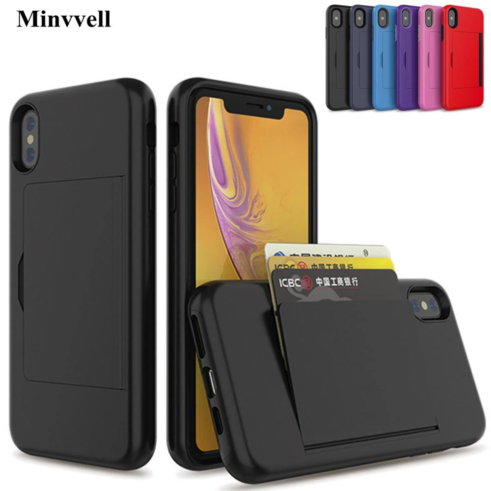 Candy color Case For iPhone SE 2 2020 13 Pro Max 12 11 XS MAX XR XS X 10 Case Flip Armor Card Slots Cover for iPhone XR XS X iphone 13 cases