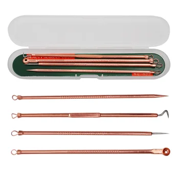 

4pcs Blackhead Acne Remover Tool Pore Cleaner Needle Blemish Pimple Spot Blackhead Extractor Remover Face Cleansing Tools