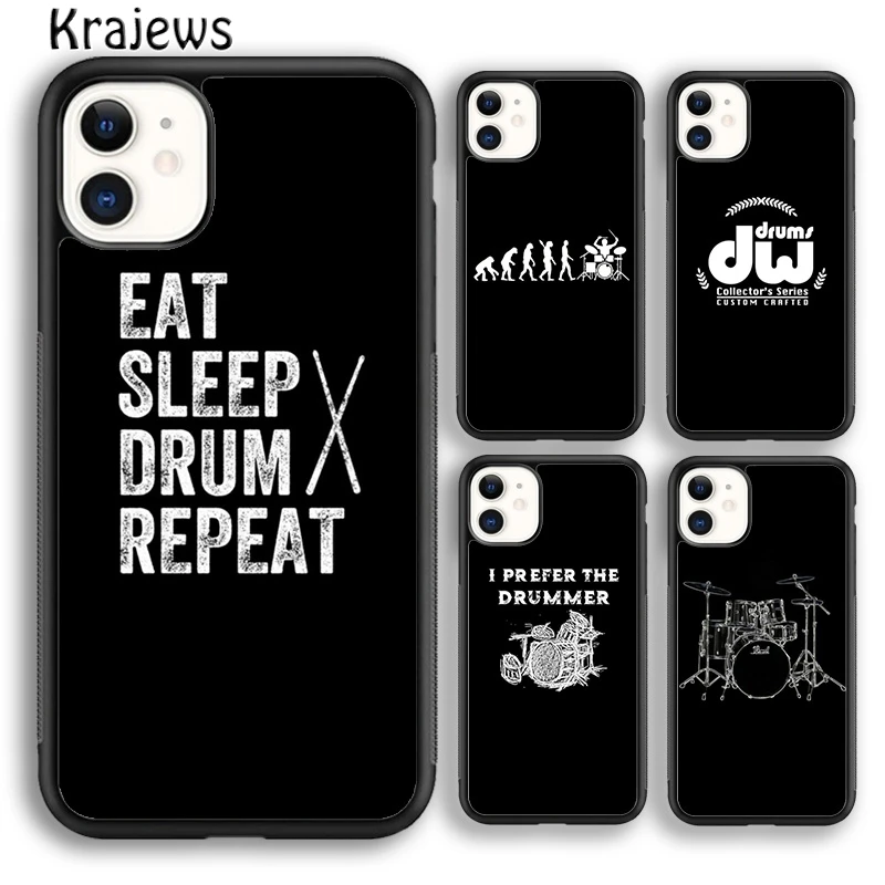 Krajews барабаны Mer музыка Dj Чехол для мобильного телефона с узорами чехол iPhone 5s 6s 7 8
