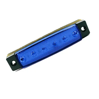 

6-LED Side marker lights Super Blue Trailer Van Waterproof Turn signal Accessory