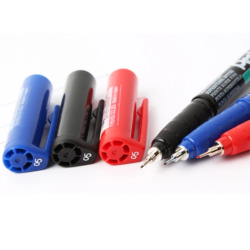 6 шт Pentel NMF50 ручка зеленая этикетка маркер ручка гелевая ручка эскизная ручка масляная игла ручка 0,6 м черный/синий/красный цвет