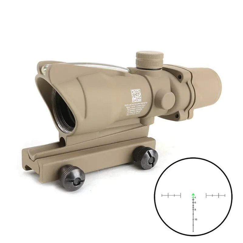 Прицел ACOG 4X32 красный/зеленый волоконно-оптический прицел Сетка охотничий троп прицел для винтовки. 223. 308 калибра части пистолета