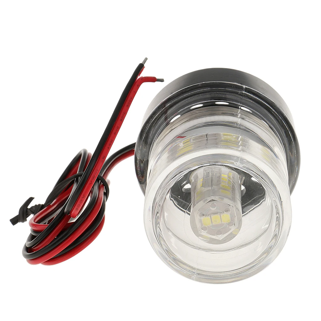 Boat Yacht All Round Anchor 360 Degree LED Daylight White Navigation Light Splashproof with Cable, 12V