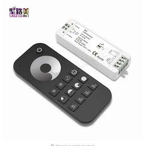 V1 + RT1 DC5V DC24V 36 в беспроводной 2 4G RF сенсорный светодиодный диммер контроллер для 5050