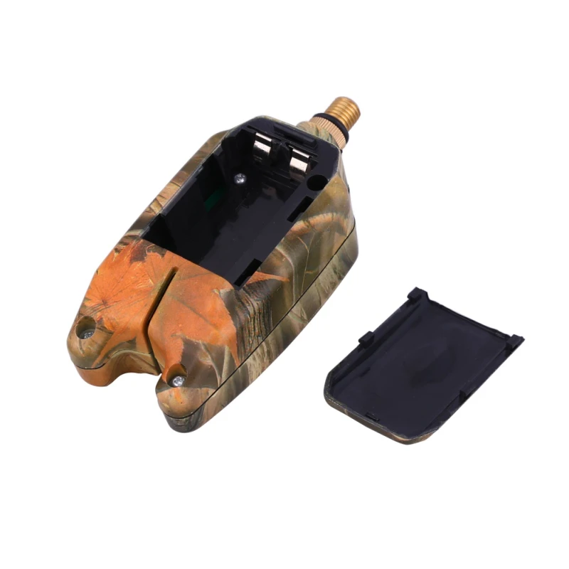 Printed Camouflage Fishing Bite Alarm With Blue Light Adjustable Tone Volume Sensitivity Sound Fish Bite Alarm Waterproof Fishin