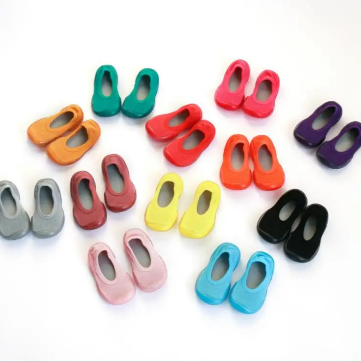 Детские мокасины для маленьких девочек; обувь для малышей; нескользящие носки с мягкой подошвой; носки-тапочки; носки для ног; 12 цветов; 6 размеров; tz04