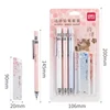 DELI Mechanical Pencil Set With HB Lead Replacement Retractable Pencils Refill for Students Stationery 5
