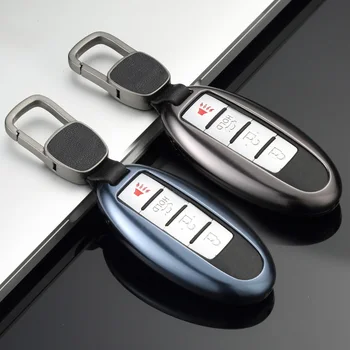 

Aluminum Alloy Car Key Case Cover Protector Key Shell Storage Bag for Infiniti Q50L Q70L QX50 QX60 QX70 ESQ JX35