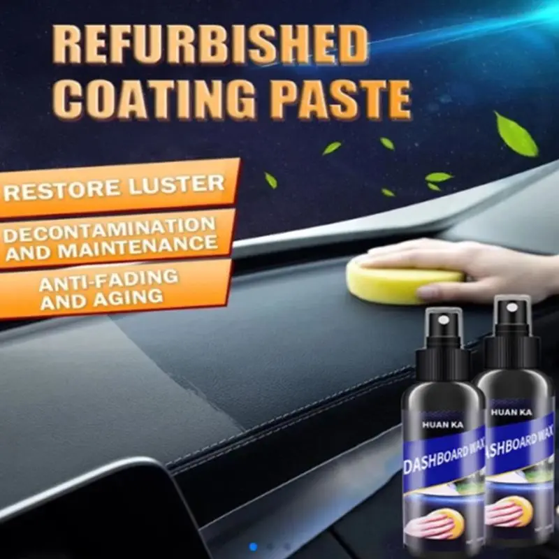 

120ml Automotive Interior Exterior Auto Seat Center Console Leather Renovated Coating Paste Maintenance Agent Refurbished