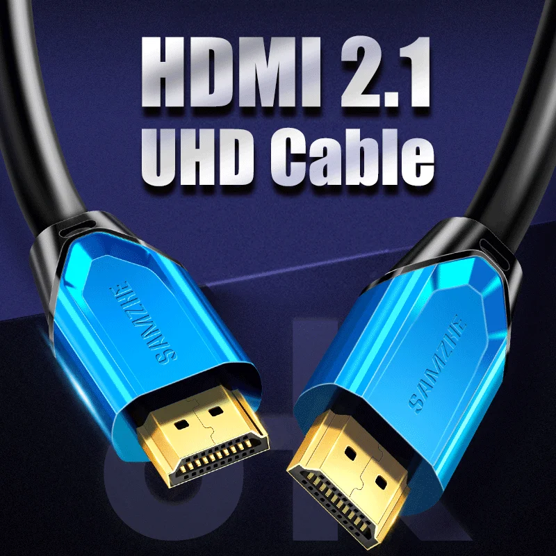 SAMZHE HDMI 2 1 кабель 8K @ 60 Гц 4K 120 Ультра высокоскоростной 48 Гбит/с для ТВ PS4 TV цифровые