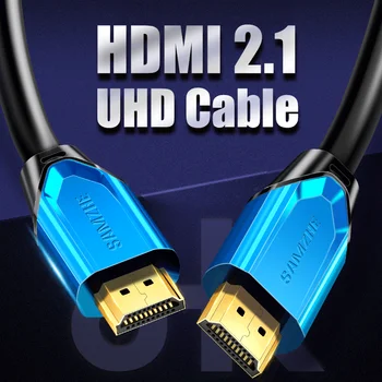 

SAMZHE HDMI 2.1 Cable Cable 8K@60Hz 4K@120Hz Ultra High-Speed 48Gbps for TV PS4 8K TV Digital Cables HDMI 2.0