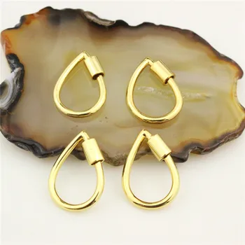 

19*14mm 10pcs/lot Fashion cz drop shape clasp ,cubic zirconia micro pave accessories,closure bracelet/necklace component