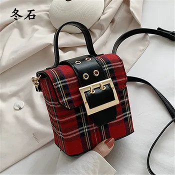 

2020 Women Shoulder Bag Retro Lattice Handbag Ladies Small Square Bag Wallet Ladies Crossbody Bag Square Mobile Messenger Bags