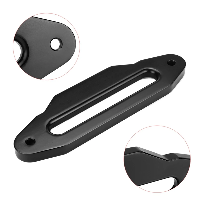 

16800 Lbs Winch Fairlead 10 Inch 254Mm Synthetic Winch Wire Rope Fairlead for Suv Atv Utv Universal Towing Rope Fairlead - Black