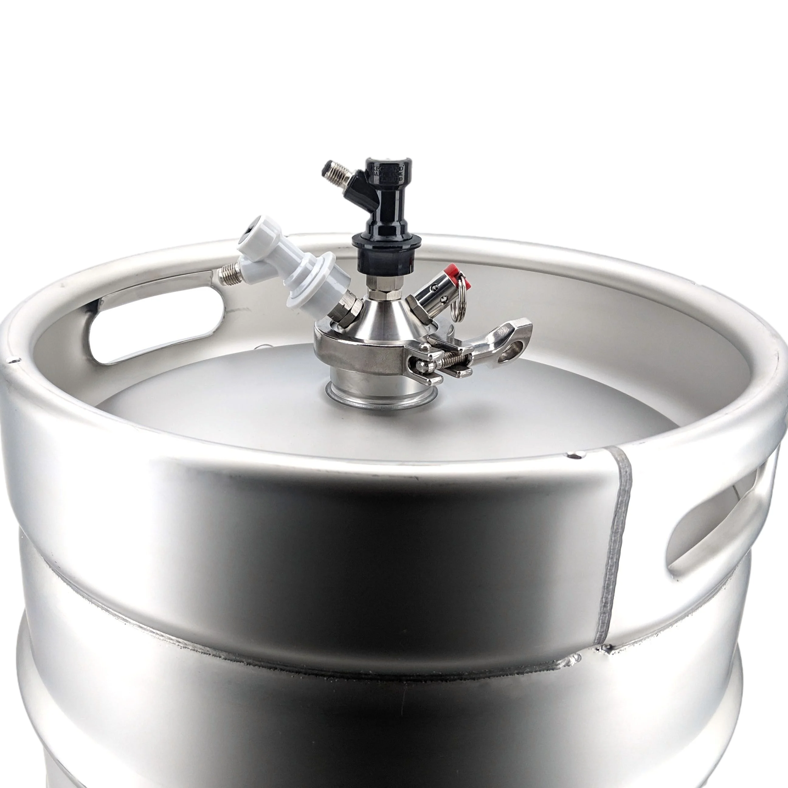 KegLand Ball Lock Tapping Head to 2 Inch Tri-Clover (Commercial Keg Adaptor) beer keg connector homebrew fitting