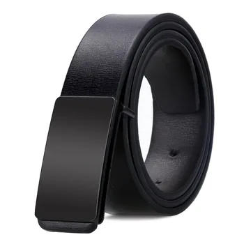 

Top quality classical style fashion men black color pu leather men belts Automatic Buckle Designer men belt 2008010-04