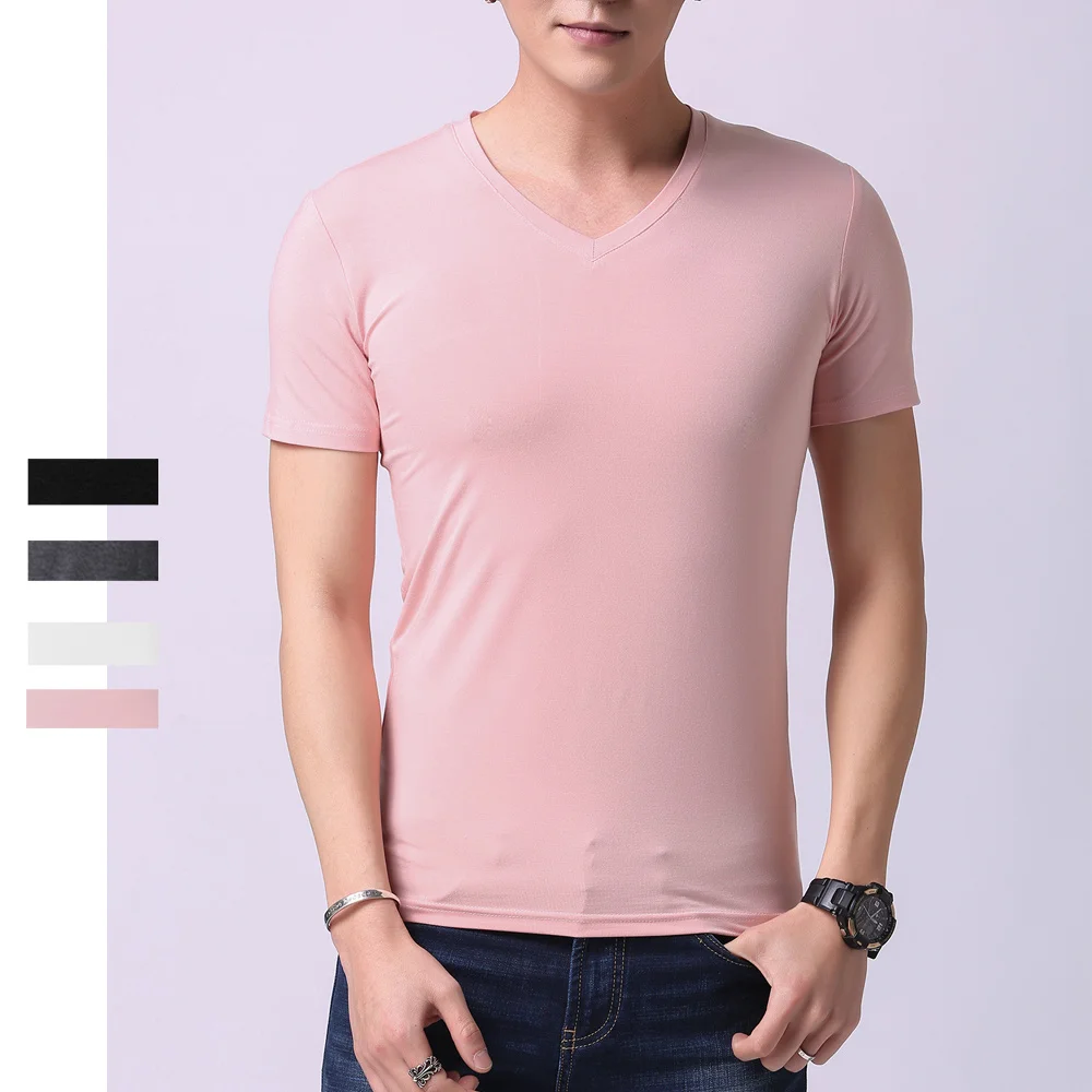 Bamboo Men Tee Shirt lightweight and quick-drying, MEN'S SWEAT PROOF HYDRO-SHIELD - SLIM FIT - V-NECK T-SHIRTS MENS (7)