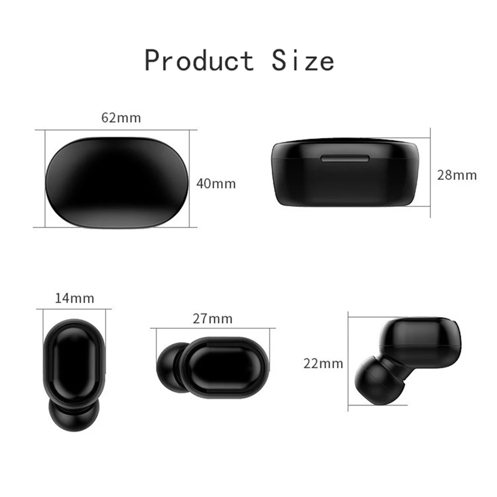 A7S Bluetooth 5.0 TWS Wireless In-Ear Mini Earphones without Digital Display Earphone Bluetooth Headphone Wireless Earbud