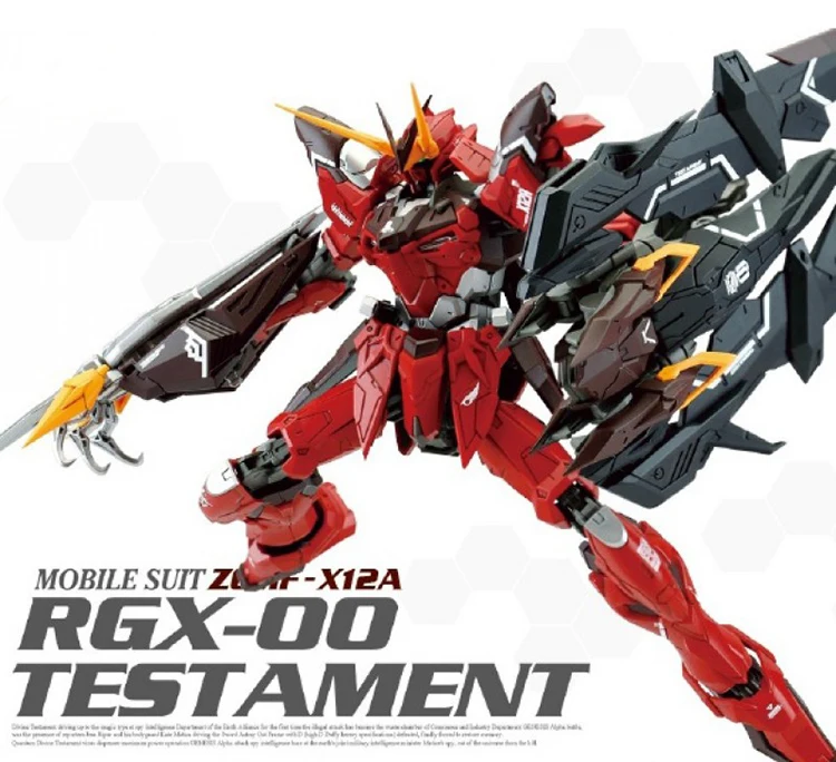 

In Stock DM RGX-0 TESTAMENT RED ROBOT Mobile Suit Anime Model Kit