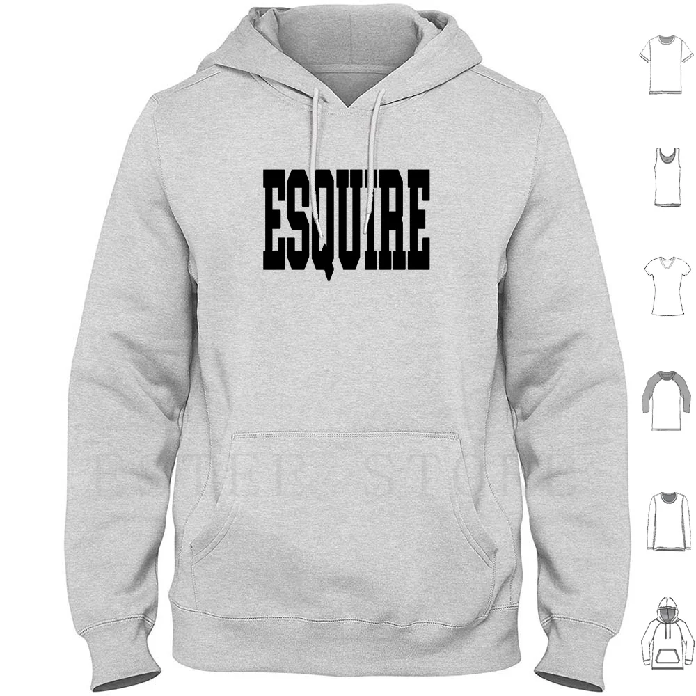 Esquire-Blk Felpe Con Cappuccio Bar Prep Law School Law Student Student Law Law Law Law Grad Law School Bar Prepping Bar Exam