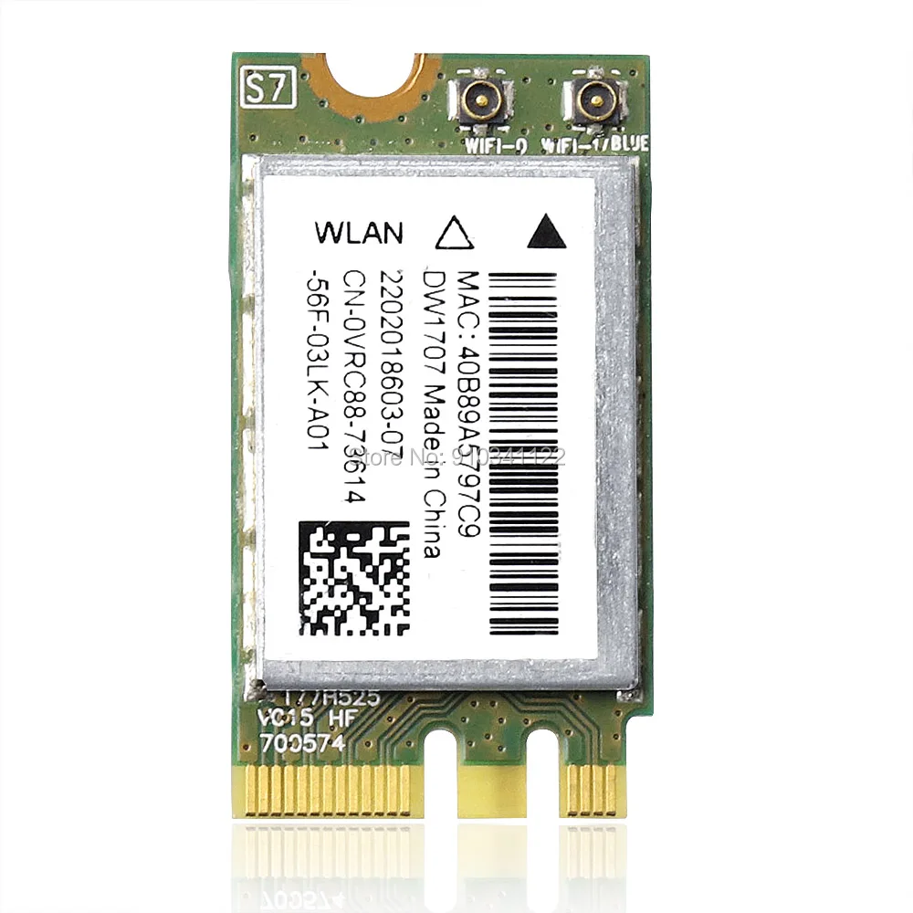 DW1707 VRC88 Atheros QCNFA335 Wireless bluetooth WIFI WLAN