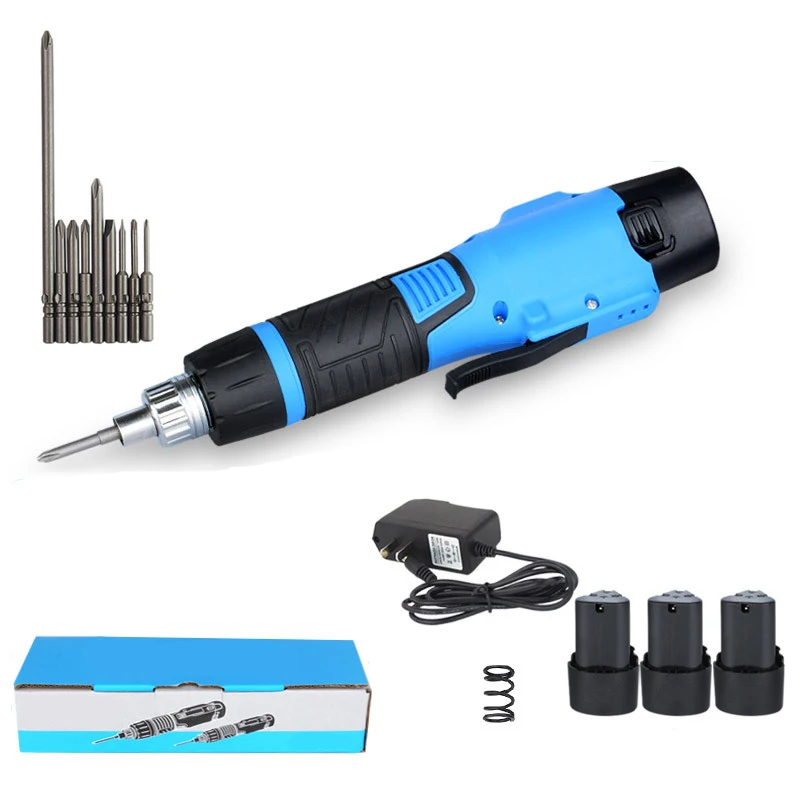 

12V Charging Drill Electric Screwdriver Straight-In Multi-Function Lithium Electric Straight Shank Drill Cordless Electric Screw