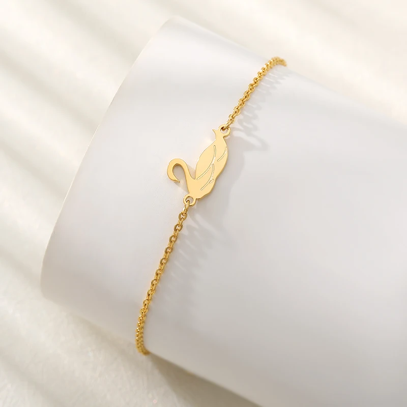 Милые изысканные стильные браслеты-лебеди для женщин, 3 цвета, очаровательные браслеты и браслеты BFF, ювелирные изделия, браслеты, свадебный подарок