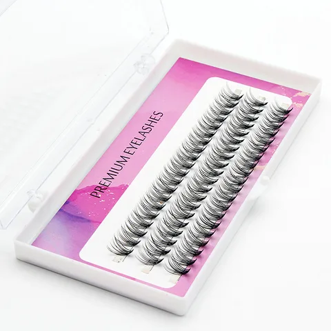 20D Individual Cluster Eyelash Extension Natural 3D Russian Volume Faux Eyelashes Bunches Lashes Makeup Cilia Cilias