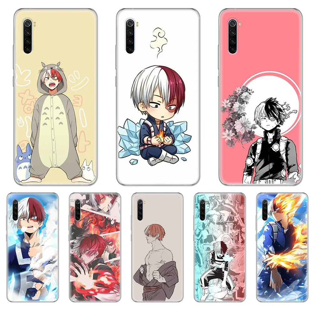 Аниме Shoto Todoroki art Etui Прозрачный чехол для телефона xiaomi Redmi 3S 4A 5A 6A 5 Plus 4X 7 8 8a CC9 K20 Pro