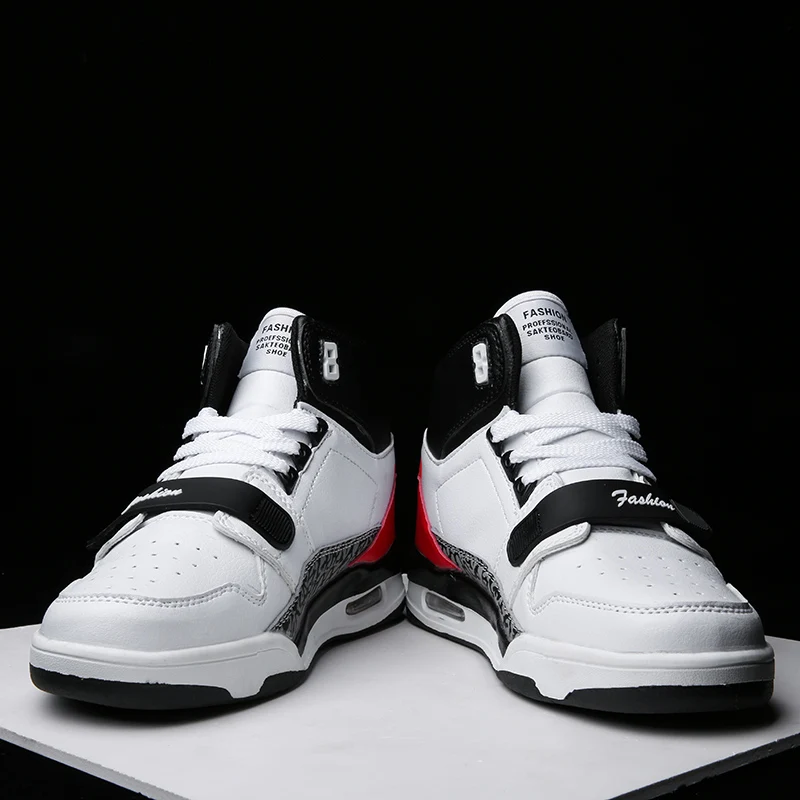 Высокое качество Jordan спортивная обувь для мужчин Баскетбольная обувь с высоким берцем для тренировок в тренажерном зале ботильоны мужские амортизирующие спортивные кроссовки