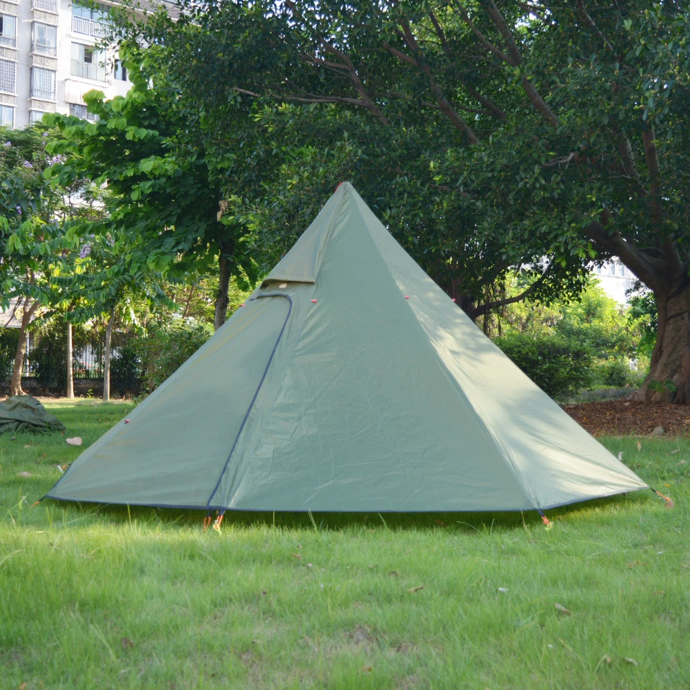 de jouwe kennis Ontvangst 2-4 Person Lightweight Camping Pyramid Tent 210t Ripstop Nylon Hiking  Backpacking Tent Portable Winter Bushcraft Shelter Tent - Tents - AliExpress