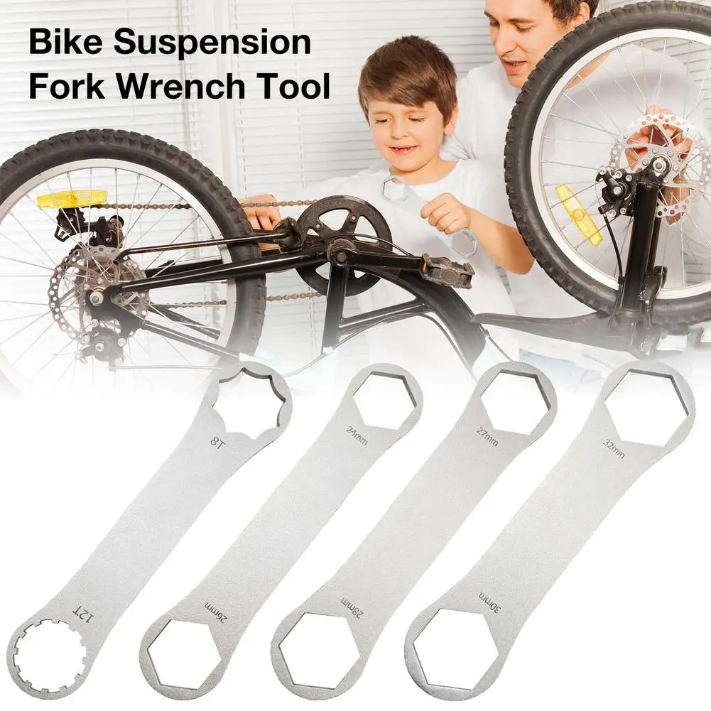 Description Picture 2 of itemProfessional Bicycle Suspension Fork Wrench 8T 12T Bike Repair Tool 24/26/27/28/30/32mm MTB Road Bike Spanner Repair Wrench