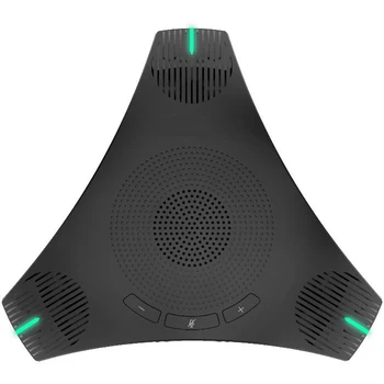 

USB Conference Microphone Omnidirectional Condenser ligent DSP Noise Reduction Plug-And-Play for Video Meeting, Interview