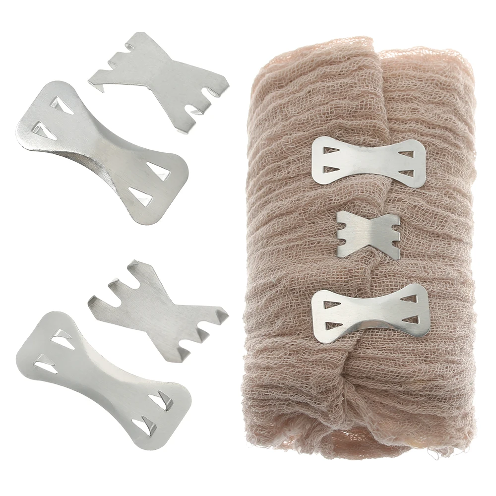 Hebilla de vendaje elástico para vendaje, Clips elásticos de envoltura de aluminio, vendajes multideportivos, Clips de fijación de repuesto, ganchos con abrazaderas, 2 estilos