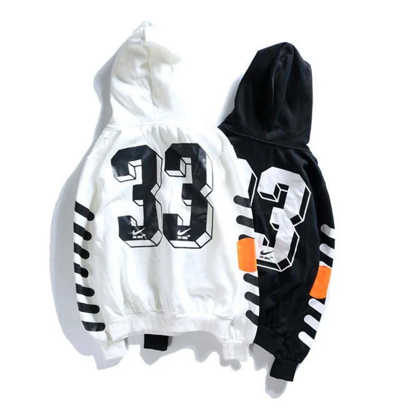 

19SS OFF-WHITE C/O 33 Men Women VIRGIL ABLOH streetwear hip hop World Cup behind hoody couple hoodie Sweatshirt jacket