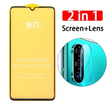 2 в 1 9D экран объектив камеры закаленное стекло протектор для huawei P20 Pro Plus P30 Lite P10 p20lite p30lite защитное стекло пленка